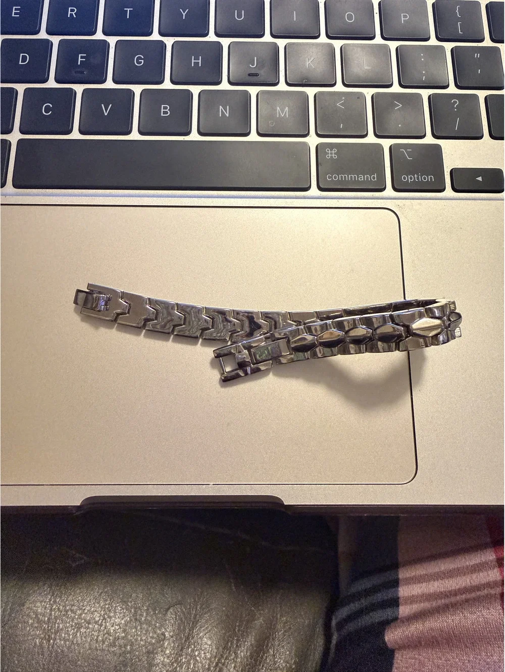 Silver-Tone Link Bracelet with Secure Clasp